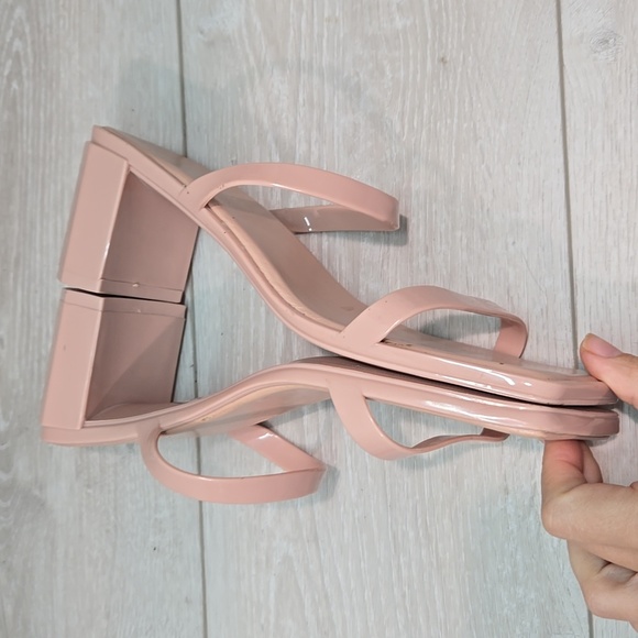 Jeffrey Campbell Women's Pink Block Heel Sandals Square Toe Shoes Sz 9 - Picture 9 of 11